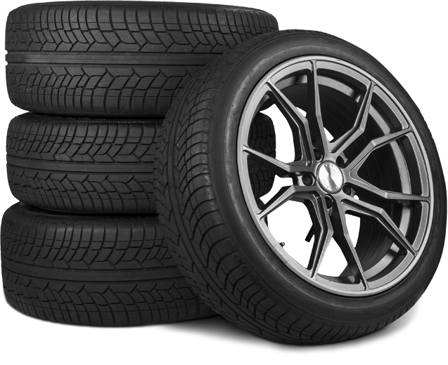 Aufeinander gestapelte Reifen